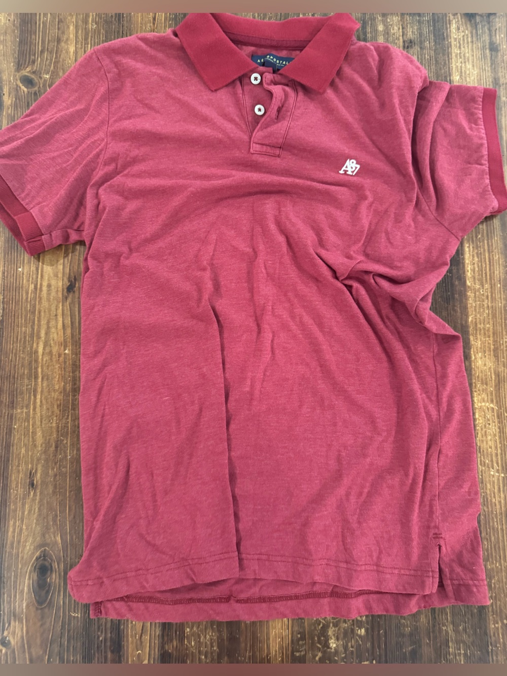 Aeropostale Men's Maroon Polo Shirt